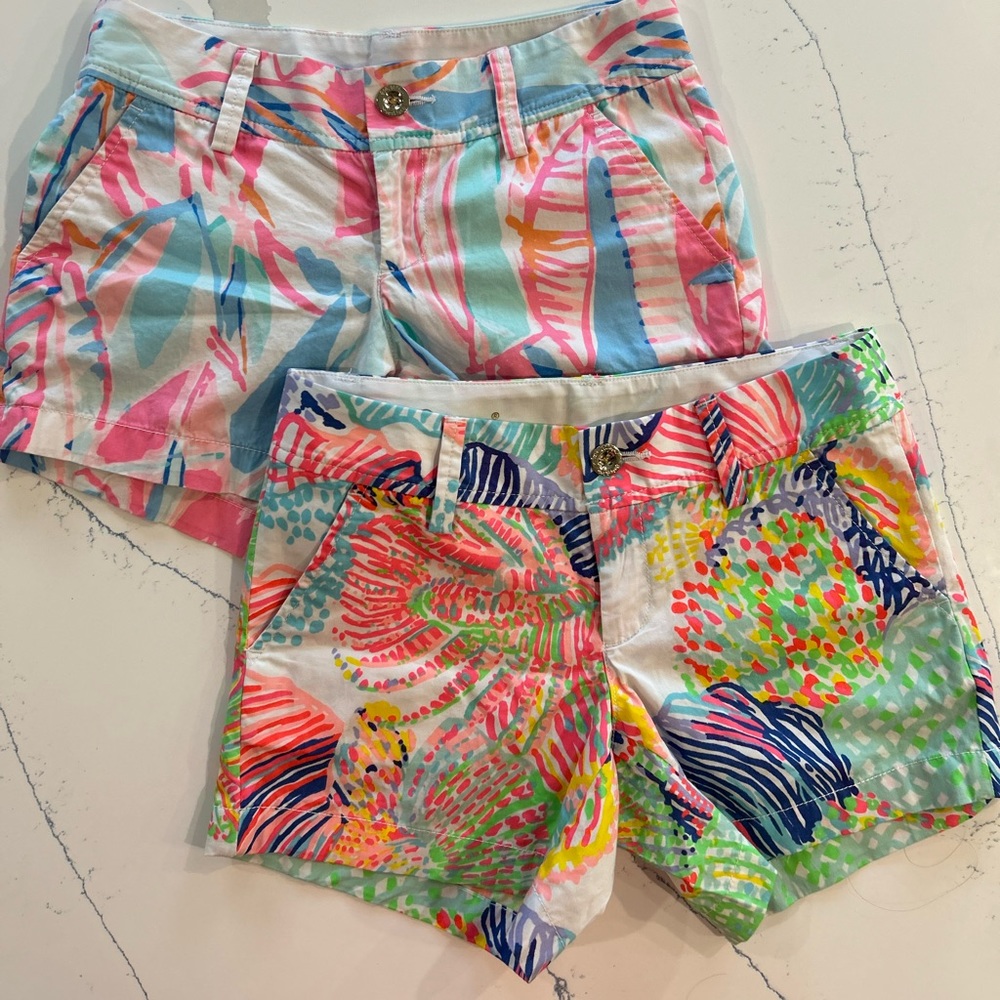 Lilly Pulitzer Callahan shorts Size 00 *Out To Sea* Multi Roar Of The Seas*